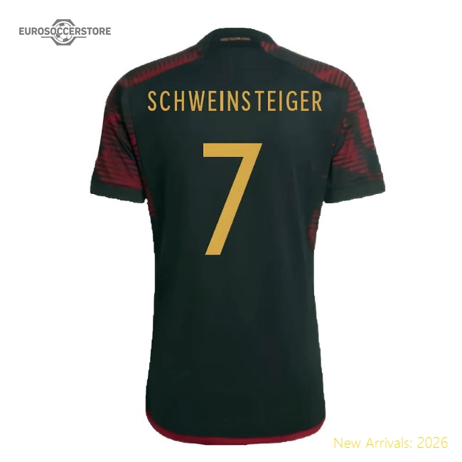 2022-2023 Germany Away Shirt (SCHWEINSTEIGER 7)-Vantage Point Soccer