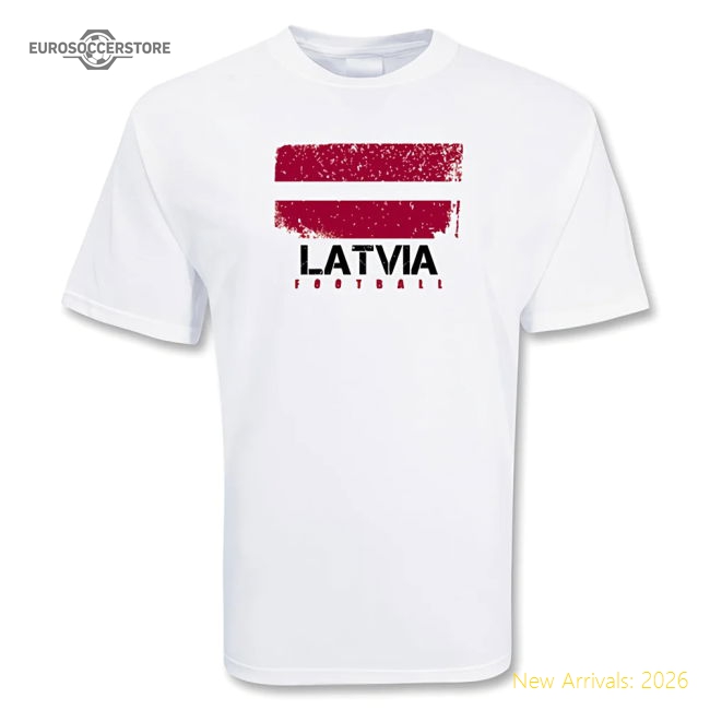 Latvia Football T-shirt-Vantage Point Soccer