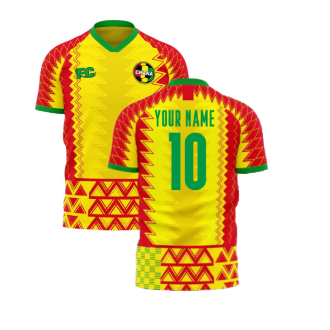 Ghana 2022-2023 Home Concept Football Kit (Fans Culture) (Your Name)-Vantage Point Soccer