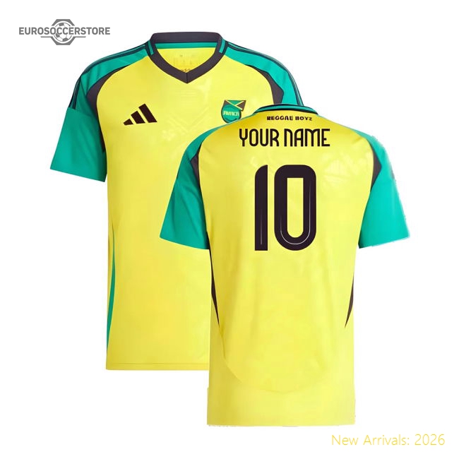 2024-2025 Jamaica Home Shirt (Your Name)-Vantage Point Soccer