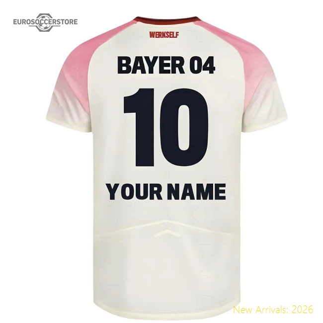 2025-2026 Bayer Leverkusen Away Shirt (Kids) (Your Name)-Vantage Point Soccer