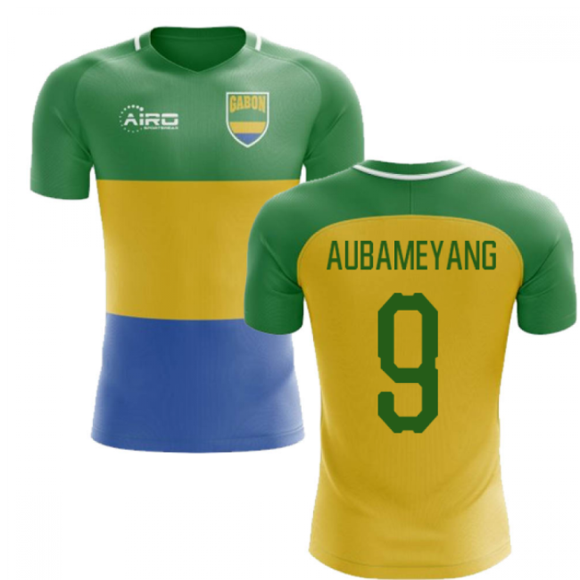 2025-2026 Gabon Home Concept Football Shirt (Aubameyang 9)-Vantage Point Soccer