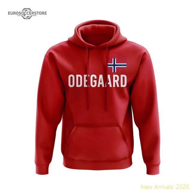 Martin Odegaard Norway Hoody (Red)-Vantage Point Soccer
