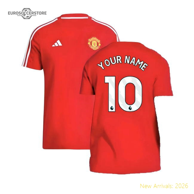 2024-2025 Man Utd DNA Tee (Red) (Your Name)-Vantage Point Soccer
