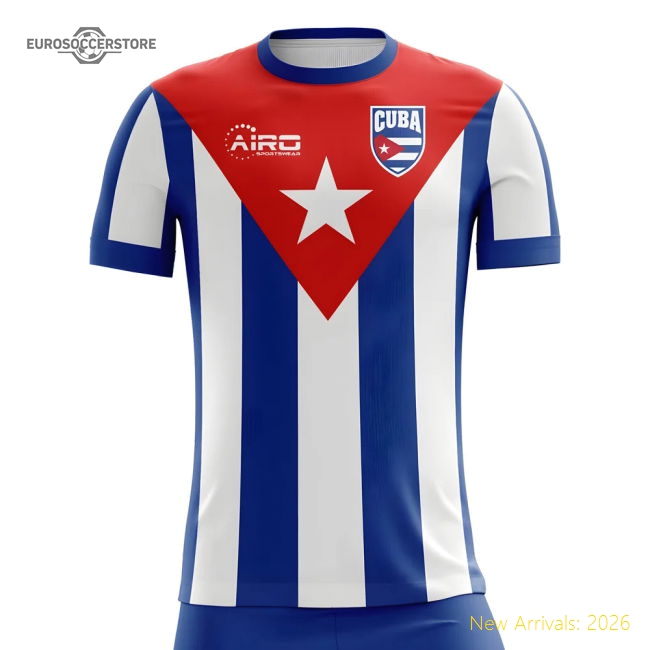 2025-2026 Cuba Home Concept Football Shirt-Vantage Point Soccer