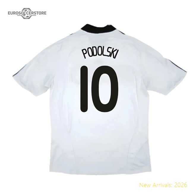 Germany 2008-09 Home Shirt ((Good) XL) (PODOLSKI 10)-Vantage Point Soccer