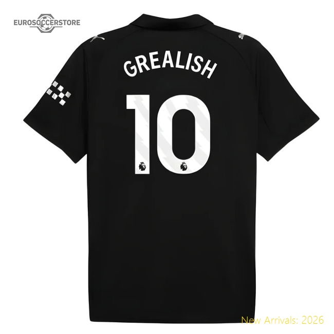 2025-2026 Man City Away Shirt (Grealish 10)-Vantage Point Soccer