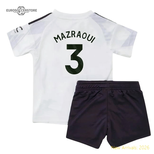 2025-2026 Man Utd Away Baby Kit (Mazraoui 3)-Vantage Point Soccer