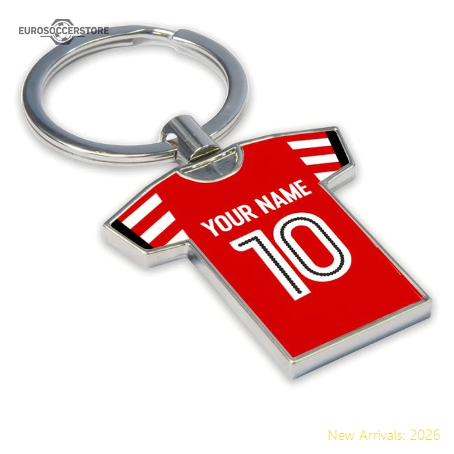 Personalised Sunderland Football Shirt Key Ring-Vantage Point Soccer