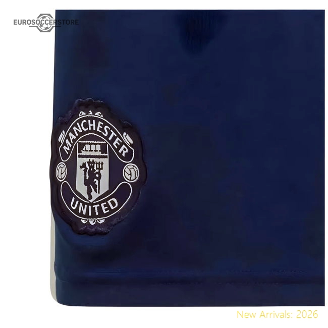 2024-2025 Man Utd Away Shorts (Night Indigo)-Vantage Point Soccer