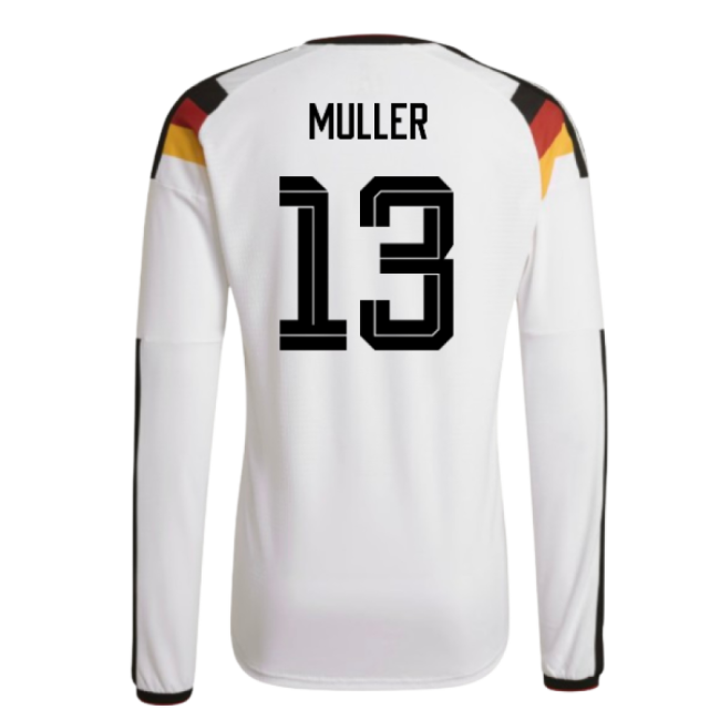 2026-2027 Germany Authentic Long Sleeve Home Shirt (Muller 13)-Vantage Point Soccer