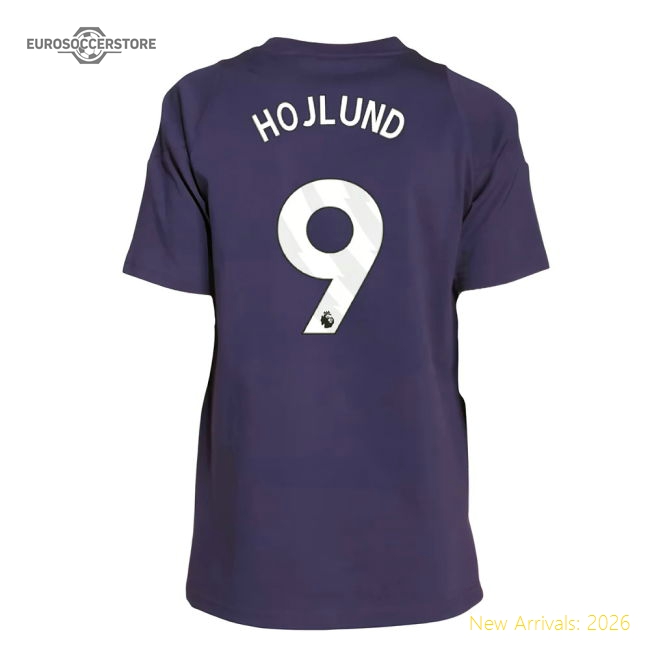 2025-2026 Man Utd Training Tee (Aurora Plum) - Kids (Hojlund 9)-Vantage Point Soccer