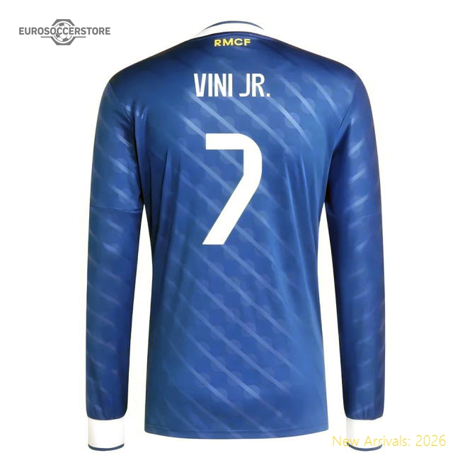 2025-2026 Real Madrid Long Sleeve Third Shirt (Vini Jr. 7)-Vantage Point Soccer