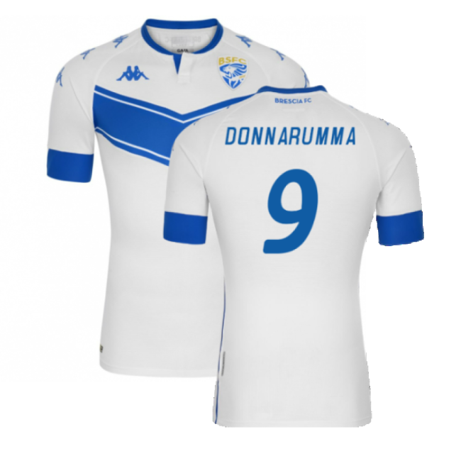 Brescia 2020-21 Away Shirt (Sponsorless) (XL) (DONNARUMMA 9) (Mint)-Vantage Point Soccer