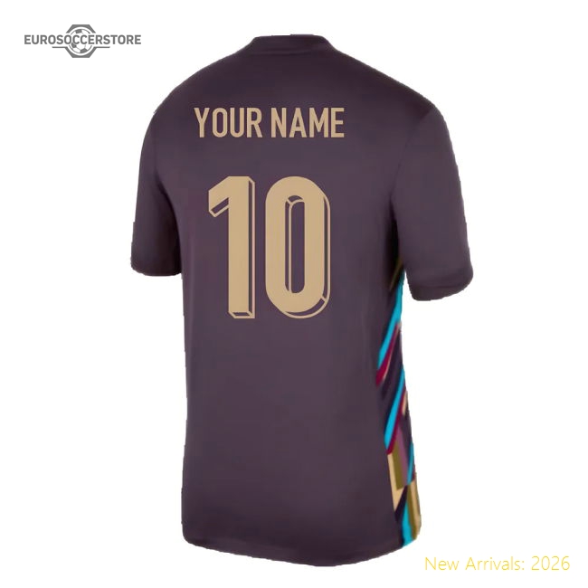 2024-2025 England Away Shirt (Your Name)-Vantage Point Soccer