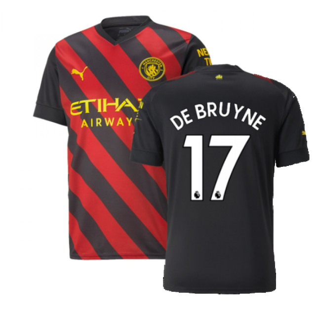 2022-2023 Man City Away Shirt (DE BRUYNE 17)-Vantage Point Soccer