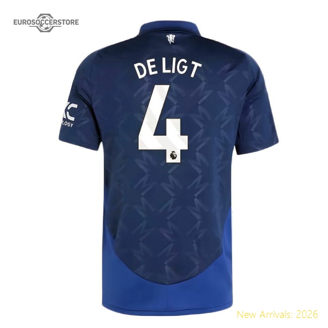 2024-2025 Man Utd Away Shirt (De Ligt 4)-Vantage Point Soccer