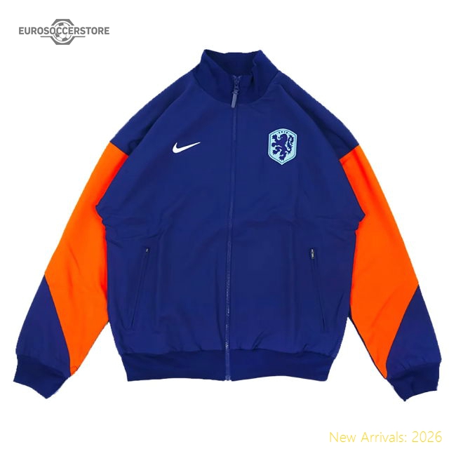 2024-2025 Netherlands Strike Anthem Jacket (Navy)-Vantage Point Soccer