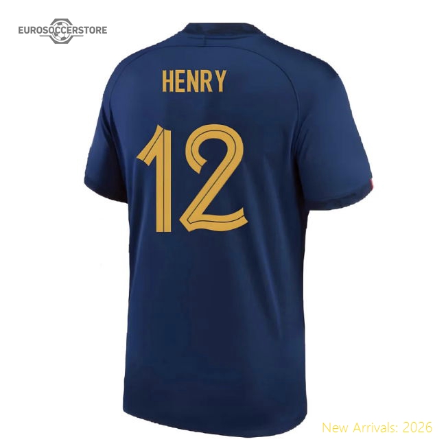 2022-2023 France Home Shirt (HENRY 12)-Vantage Point Soccer