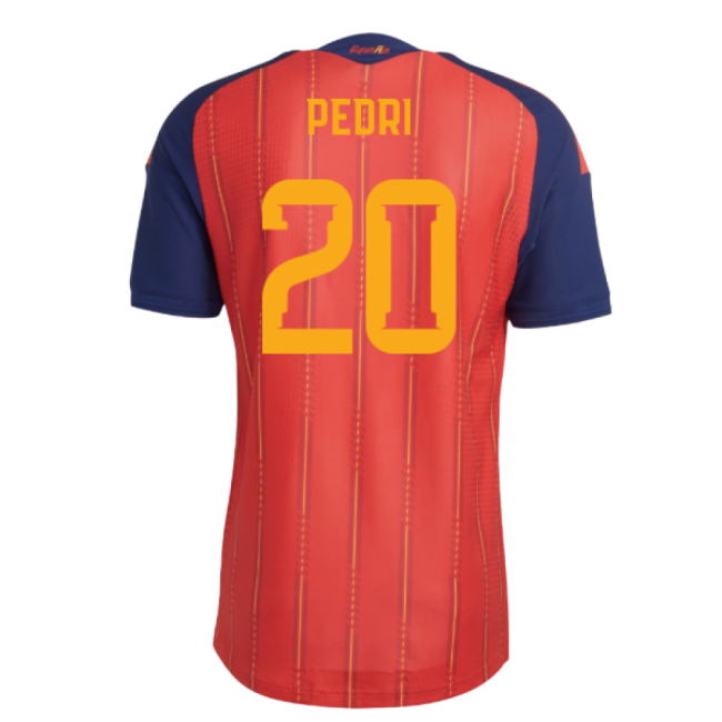 2026-2027 Spain Authentic Home Shirt (Pedri 20)-Vantage Point Soccer