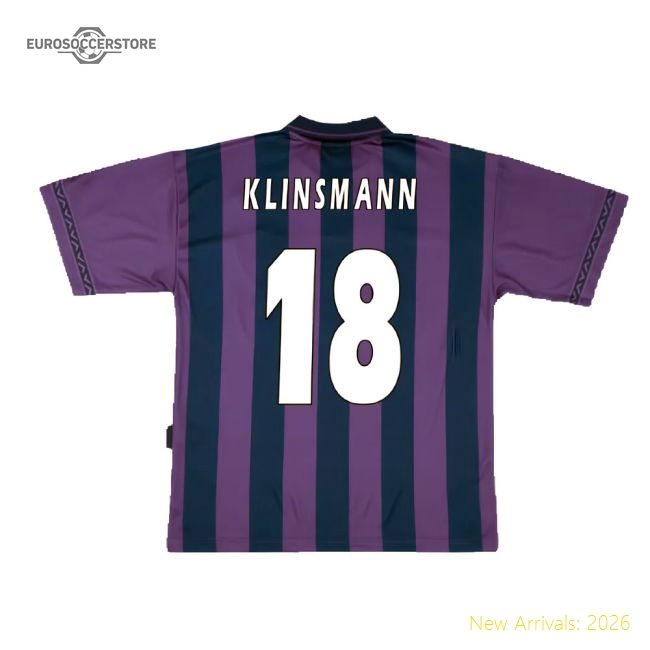 1995-1996 Tottenham Away Pony Retro Shirt (Klinsmann 18)-Vantage Point Soccer