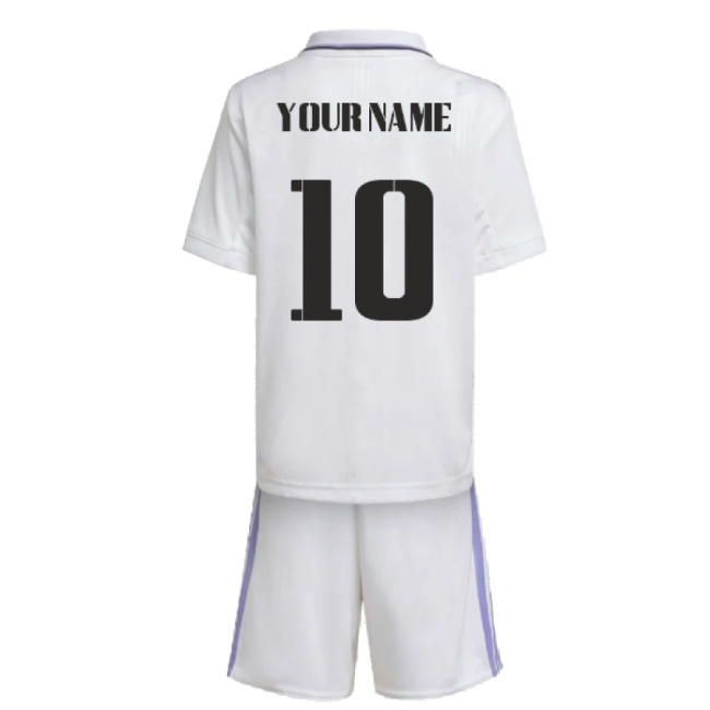 2022-2023 Real Madrid Home Mini Kit (Your Name)-Vantage Point Soccer