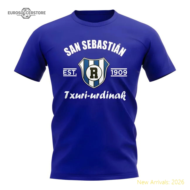 Real Sociedad Established Football T-Shirt (Royal)-Vantage Point Soccer