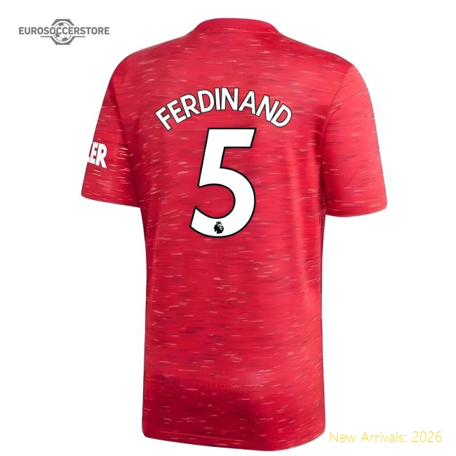 2020-2021 Man Utd Adidas Home Football Shirt (FERDINAND 5)-Vantage Point Soccer