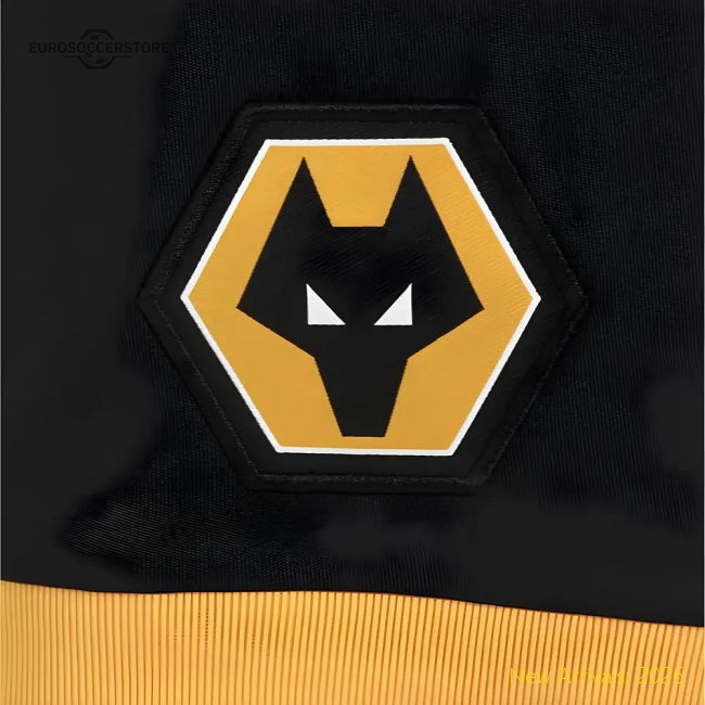 2025-2026 Wolves Home Shorts (Black)-Vantage Point Soccer