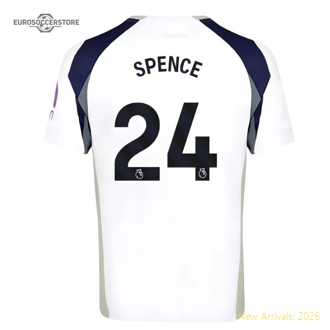 2025-2026 Tottenham Hotspur Home Shirt (Spence 24)-Vantage Point Soccer