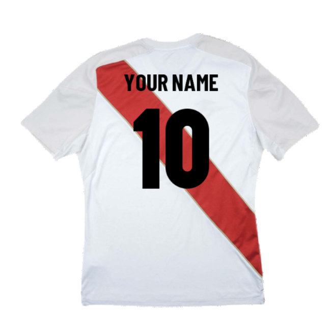 Peru 2018-19 Home Shirt ((Good) S) (Your Name)-Vantage Point Soccer
