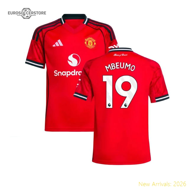 2025-2026 Man Utd Home Shirt (Kids) (Mbeumo 19)-Vantage Point Soccer