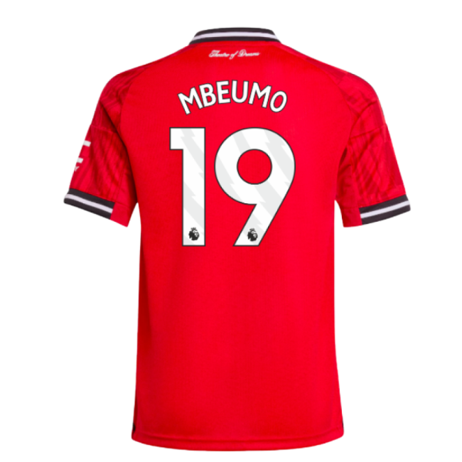 2025-2026 Man Utd Home Shirt (Kids) (Mbeumo 19)-Vantage Point Soccer