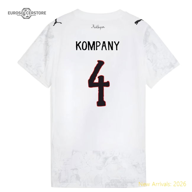2025-2026 KIDSUPER x Manchester City CWC Shirt (White) - Womens (Kompany 4)-Vantage Point Soccer