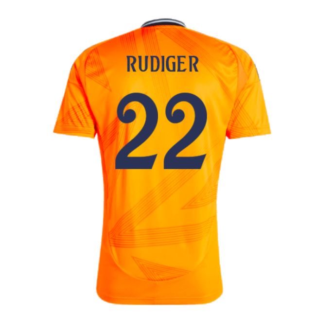 2024-2025 Real Madrid Away Shirt (Rudiger 22)-Vantage Point Soccer