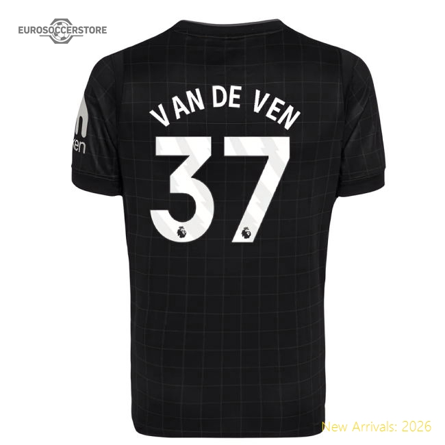 2025-2026 Tottenham Away Mini Kit (Van De Ven 37)-Vantage Point Soccer