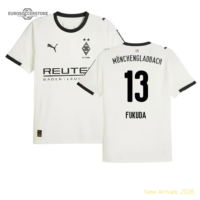2025-2026 Borussia MGB Home Shirt (Fukuda 13)-Vantage Point Soccer