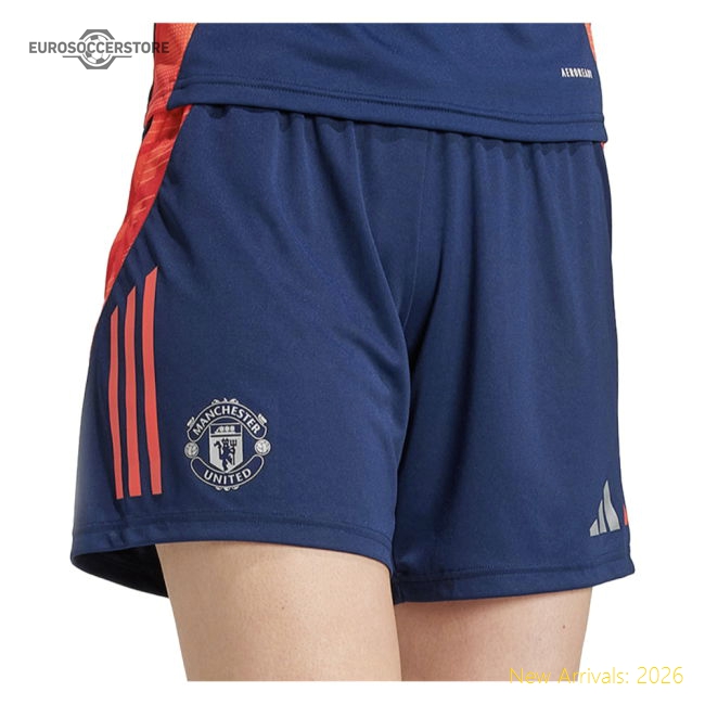 2024-2025 Man Utd Training Shorts (Night Indigo) - Womens-Vantage Point Soccer