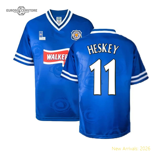 Leicester City 1997 Home Retro Shirt (HESKEY 11)-Vantage Point Soccer