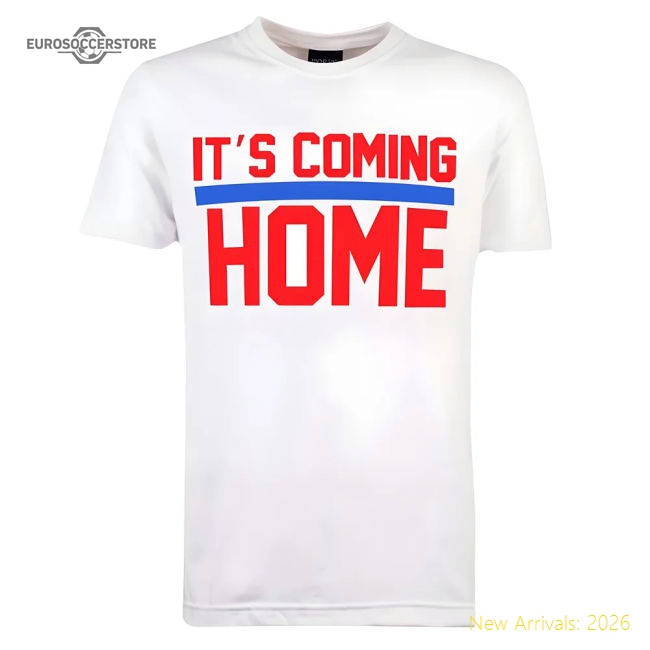 It's Coming Home White T-Shirt-Vantage Point Soccer