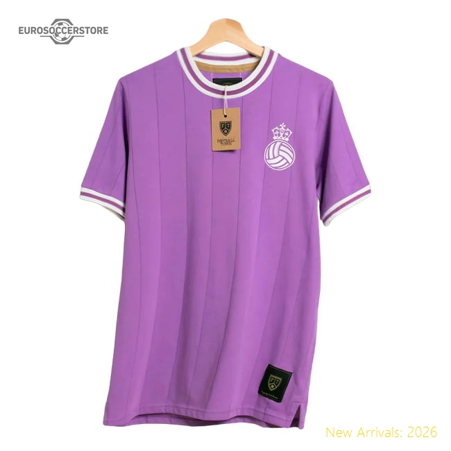 Madrid La Corona Purple Retro Football Shirt-Vantage Point Soccer