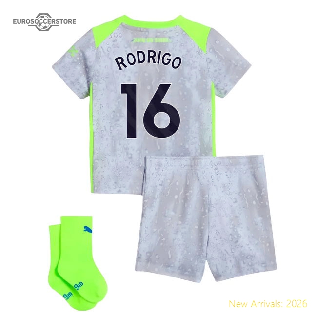 2025-2026 Man City Third Baby Kit (Rodrigo 16)-Vantage Point Soccer
