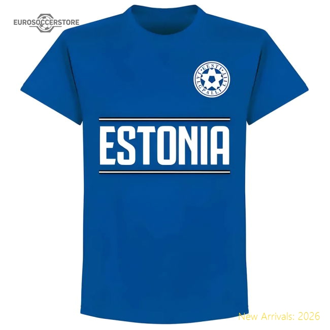 Estonia Team T-Shirt - Royal-Vantage Point Soccer