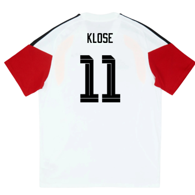 2026-2027 Germany Training Tee (White) - Kids (Klose 11)-Vantage Point Soccer