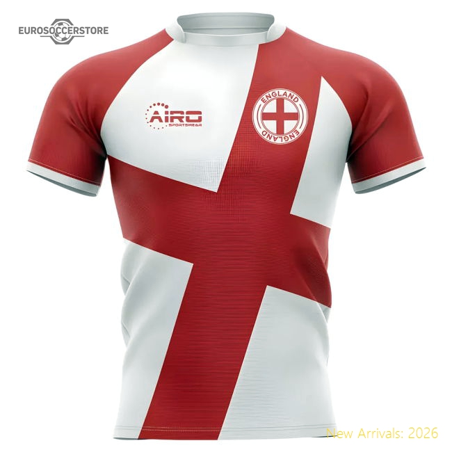 2025-2026 England Flag Concept Rugby Shirt - Baby-Vantage Point Soccer