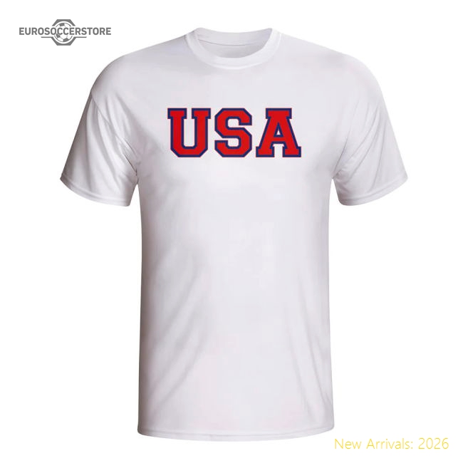 Usa Country Iso T-shirt (white)-Vantage Point Soccer