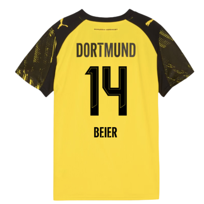 2025-2026 Borussia Dortmund Home Shirt (Kids) (Beier 14)-Vantage Point Soccer