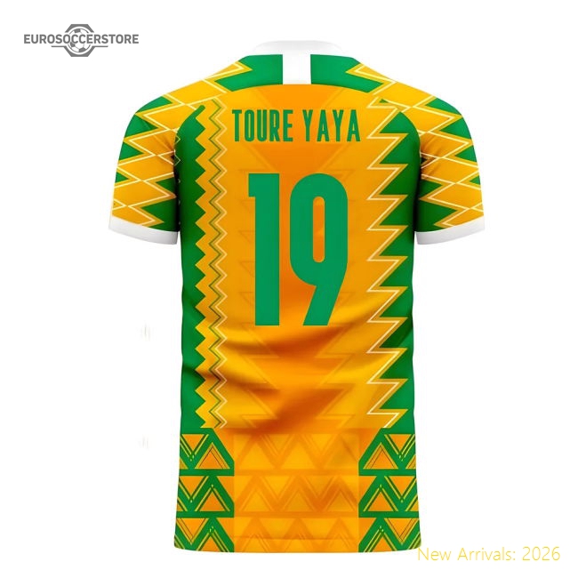 Ivory Coast 2025-2026 Home Concept Football Kit (Libero) (TOURE YAYA 19)-Vantage Point Soccer