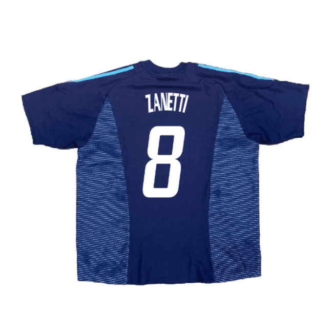 Argentina 2002-04 Away Shirt ((Excellent) XL) (Zanetti 8)-Vantage Point Soccer