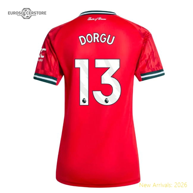 2025-2026 Man Utd Home Shirt (Womens) (Dorgu 13)-Vantage Point Soccer